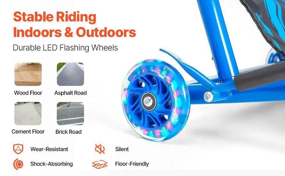  VEVOR 132lbs Ride on Scooter for Kids Zig-Zag Motion -  ToylandEU™
