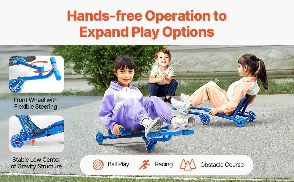  VEVOR 132lbs Ride on Scooter for Kids Zig-Zag Motion -  ToylandEU™