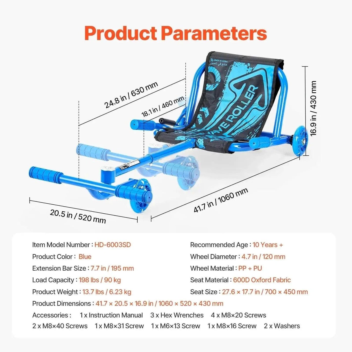  VEVOR 132lbs Ride on Scooter for Kids Zig-Zag Motion -  ToylandEU™