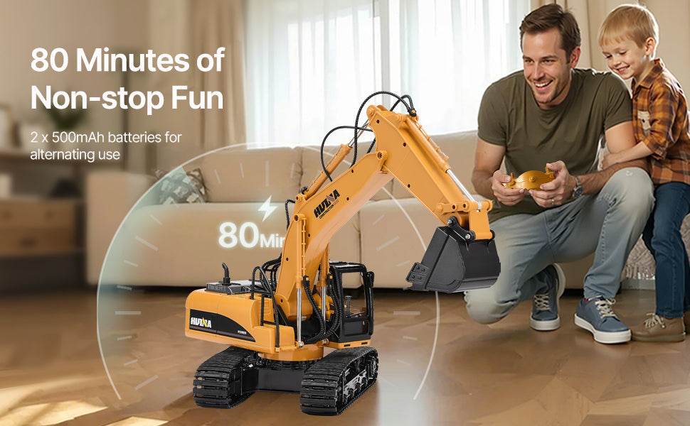 VEVOR 2.4G Remote Control Excavator Dump Truck Toy 3 in 1 - ToylandEU