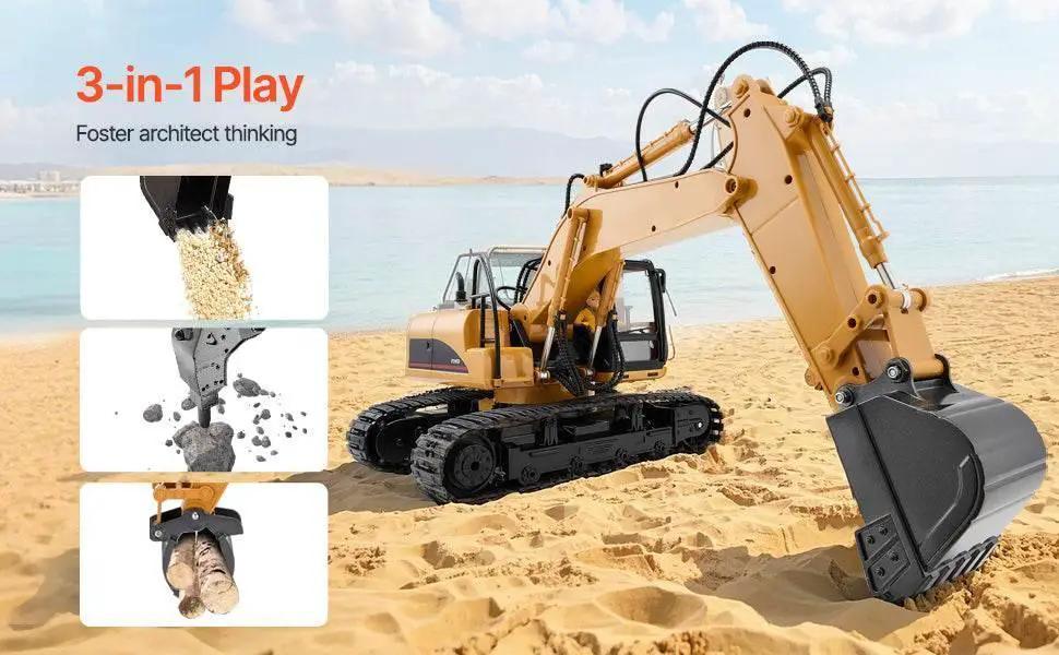  VEVOR 2.4G Remote Control Excavator Dump Truck Toy -  ToylandEU™