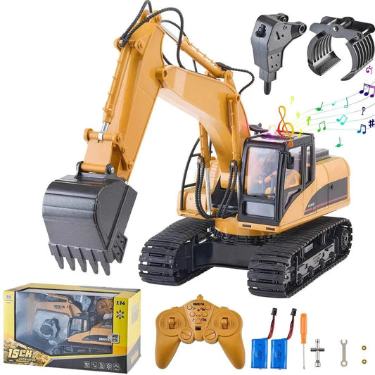  VEVOR 2.4G Remote Control Excavator Dump Truck Toy -  ToylandEU™