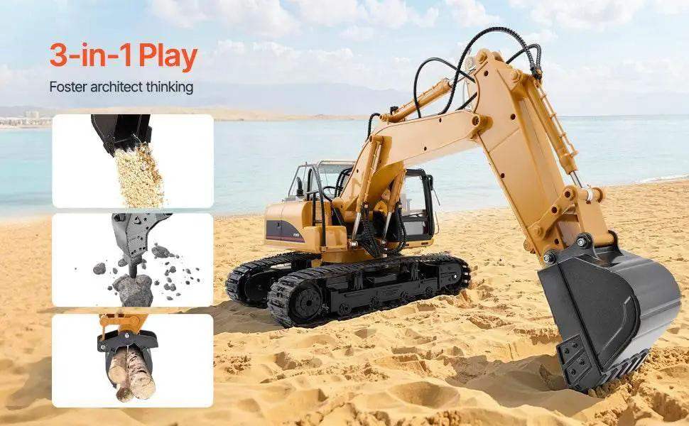  VEVOR 2.4G Remote Control Excavator Dump Truck Toy -  ToylandEU™