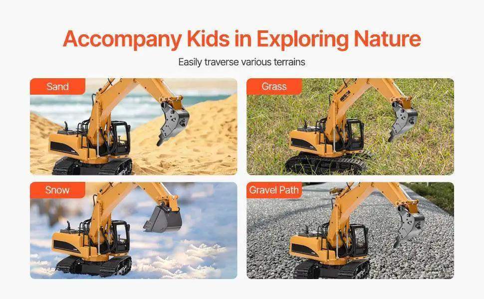  VEVOR 2.4G Remote Control Excavator Dump Truck Toy -  ToylandEU™
