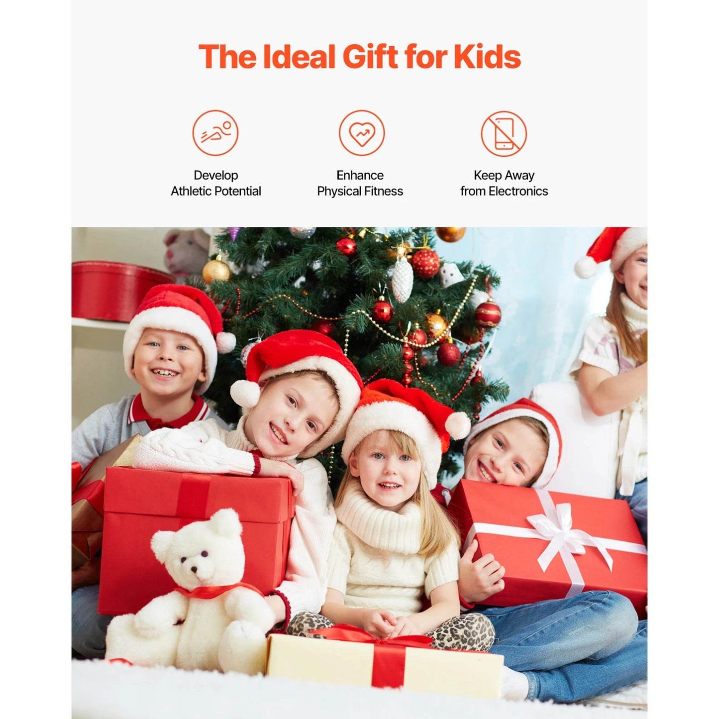 VEVOR 4-Hoop Kids Basketball Hoop Stand with Adjustable Heights - ToylandEU