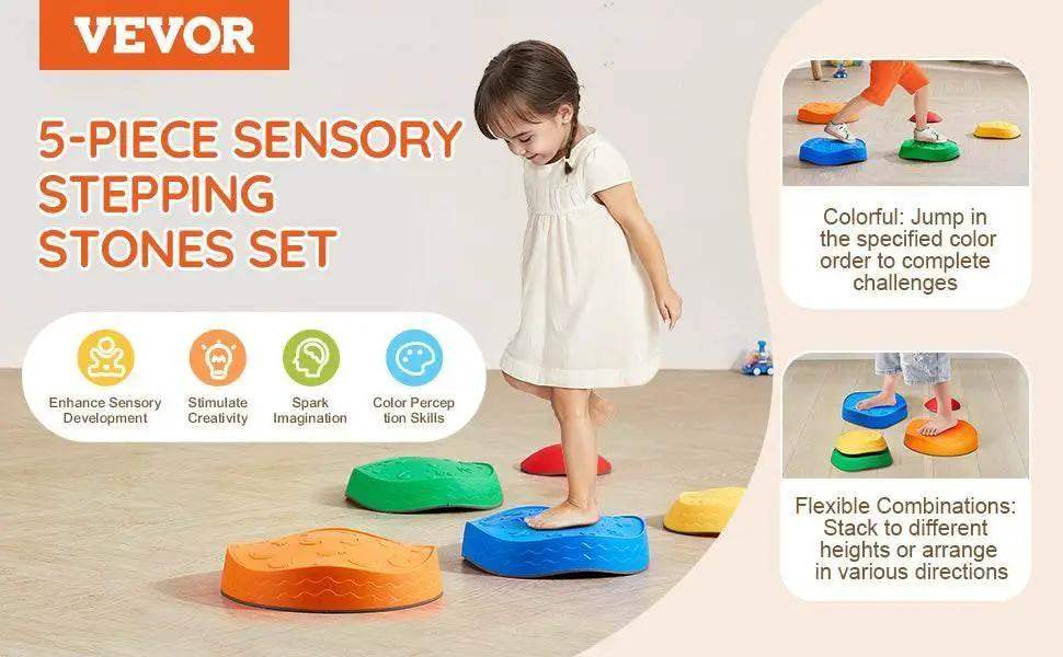 VEVOR 5PCS Balance Stepping Stones Montessori Toys for Kids - ToylandEU