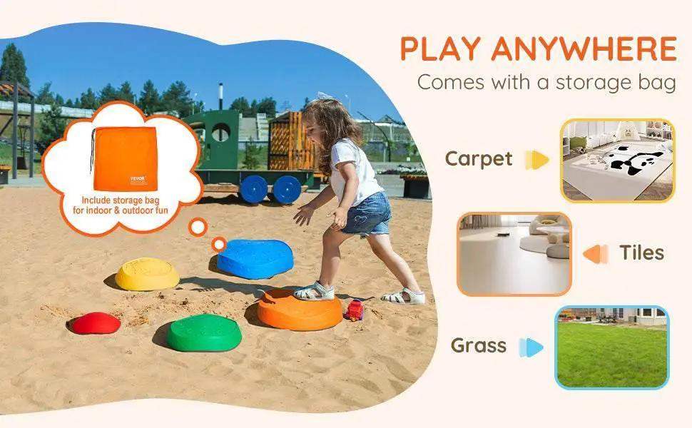 VEVOR 5PCS Balance Stepping Stones Montessori Toys for Kids - ToylandEU