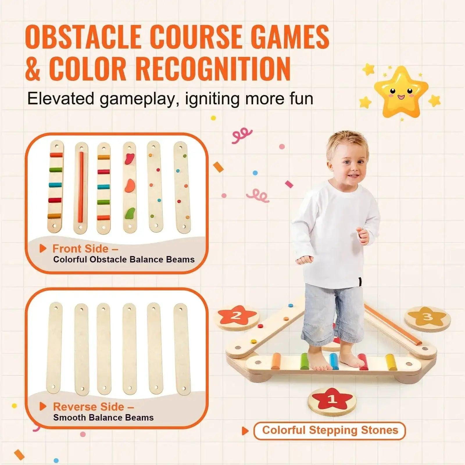  VEVOR 6 PCS Balance Beam Stepping Stones for Kids 2-6 -  ToylandEU™
