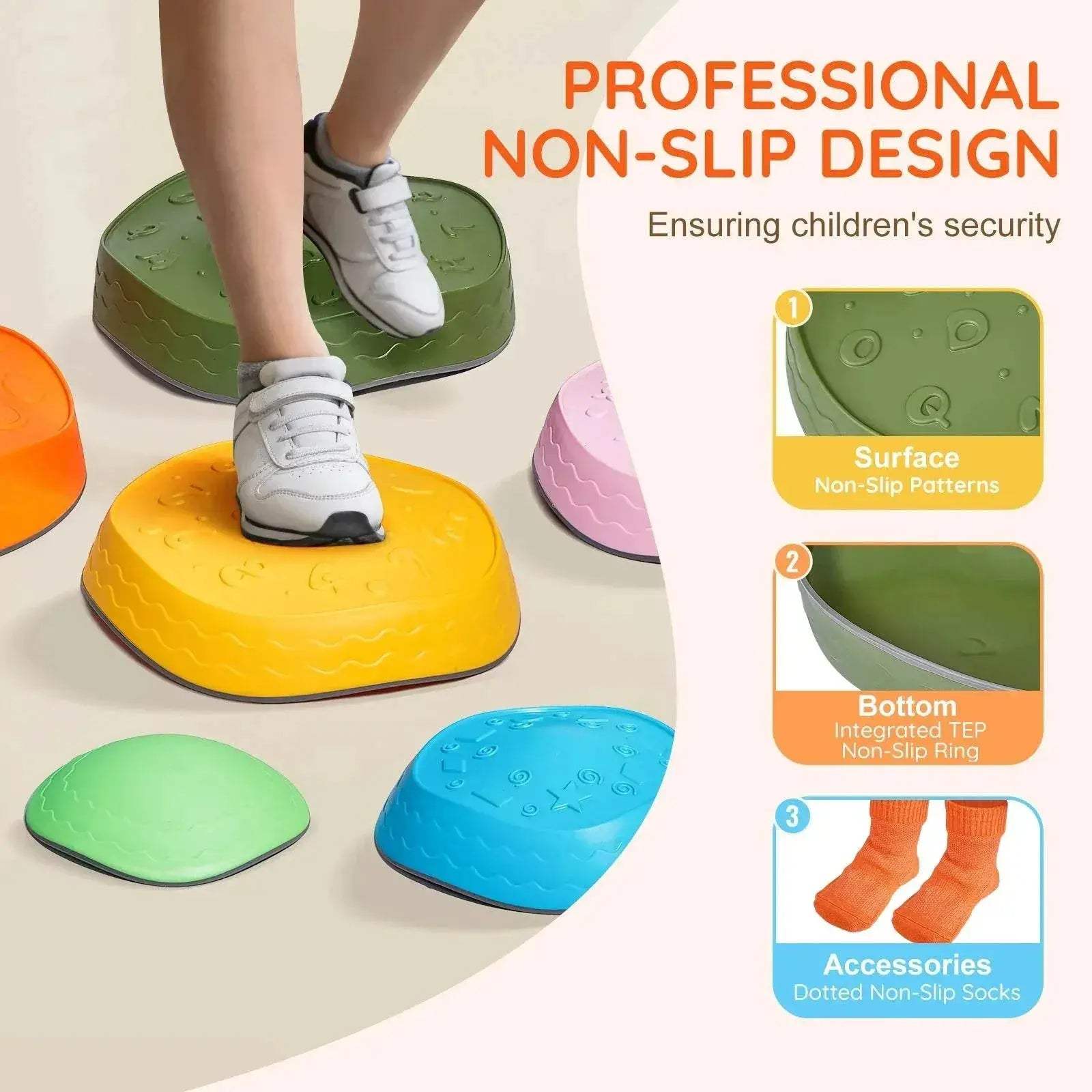 VEVOR 6 PCS Balance Stepping Stones Kids Sports Toys - ToylandEU