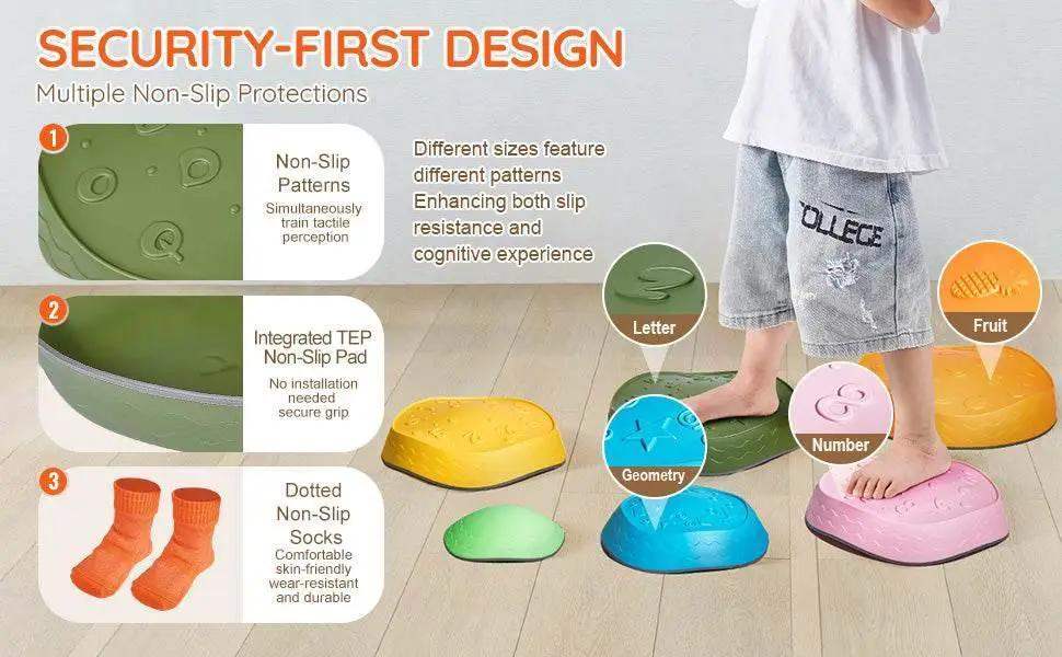 VEVOR 6 PCS Balance Stepping Stones Kids Sports Toys - ToylandEU