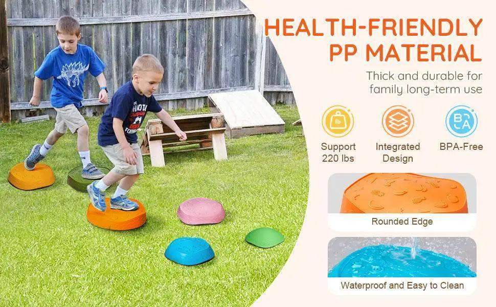 VEVOR 6 PCS Balance Stepping Stones Kids Sports Toys - ToylandEU