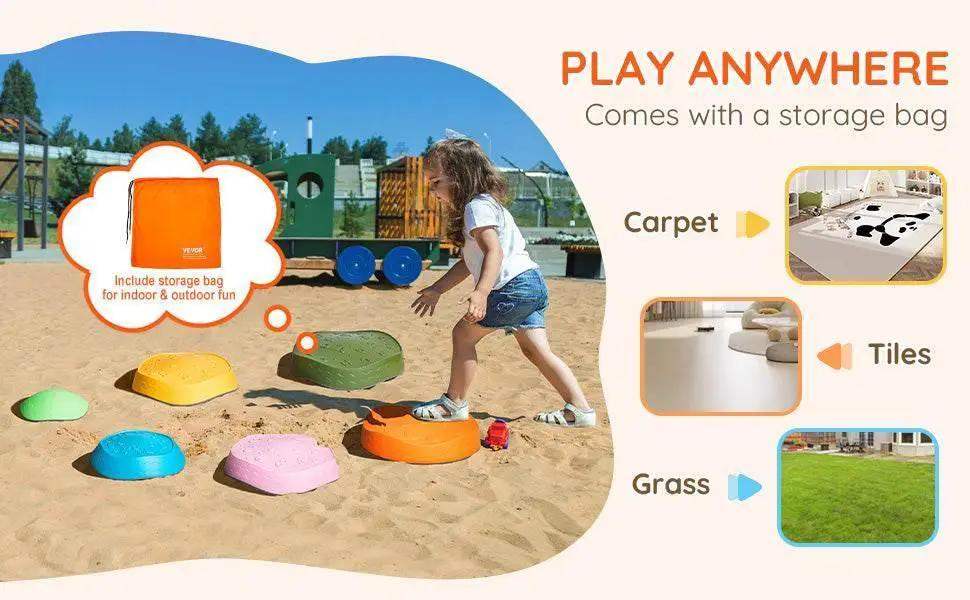 VEVOR 6 PCS Balance Stepping Stones Kids Sports Toys - ToylandEU