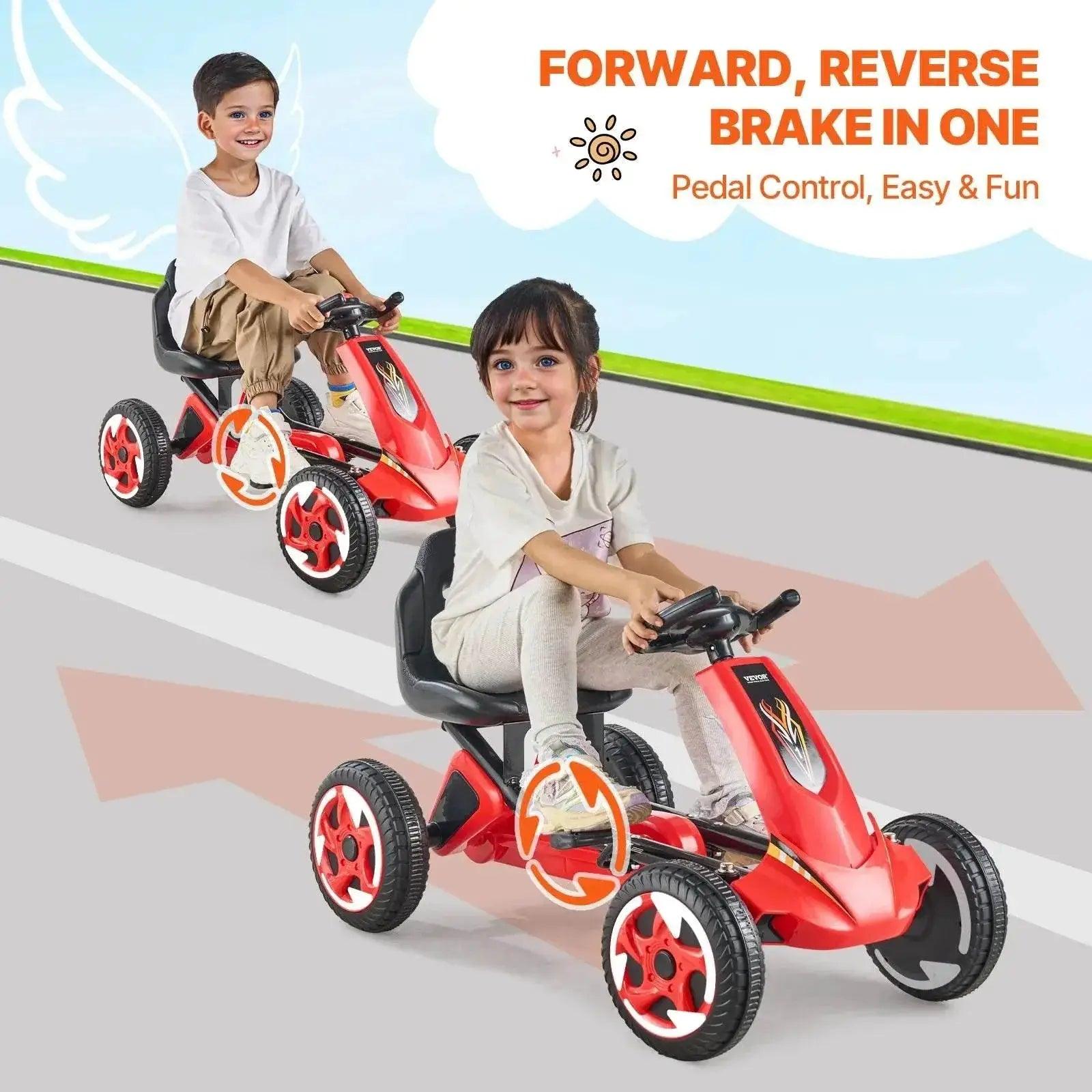  VEVOR 66lbs Kids Pedal Go Kart for Outdoor Fun -  ToylandEU™