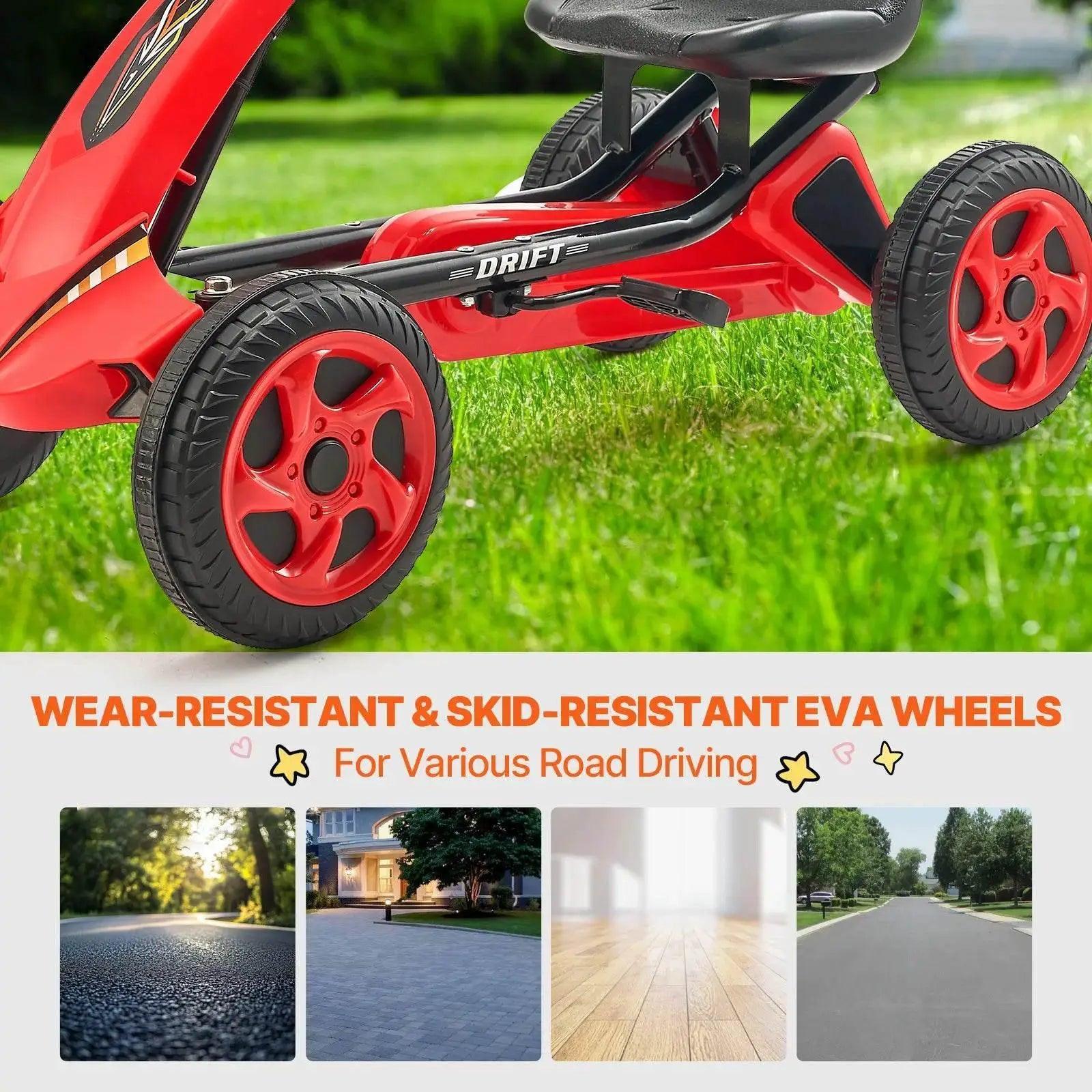  VEVOR 66lbs Kids Pedal Go Kart for Outdoor Fun -  ToylandEU™
