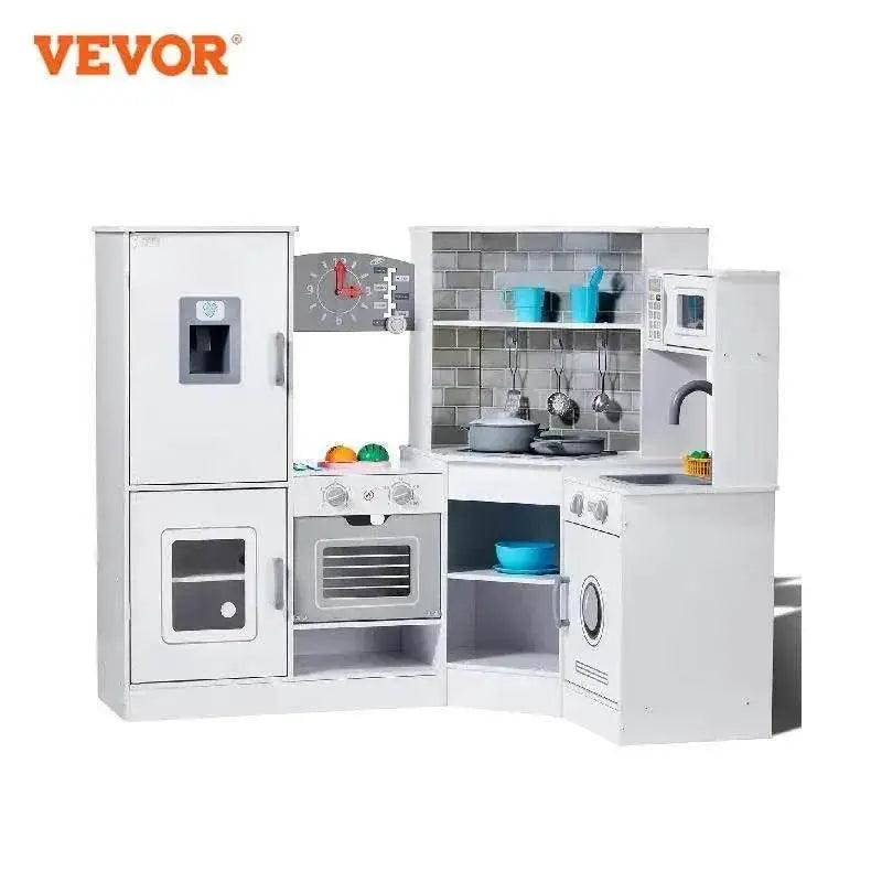  VEVOR Corner Wooden Play Kitchen Set for Preschoolers Gifts -  ToylandEU™