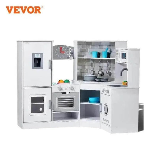  VEVOR Corner Wooden Play Kitchen Set for Preschoolers Gifts -  ToylandEU™