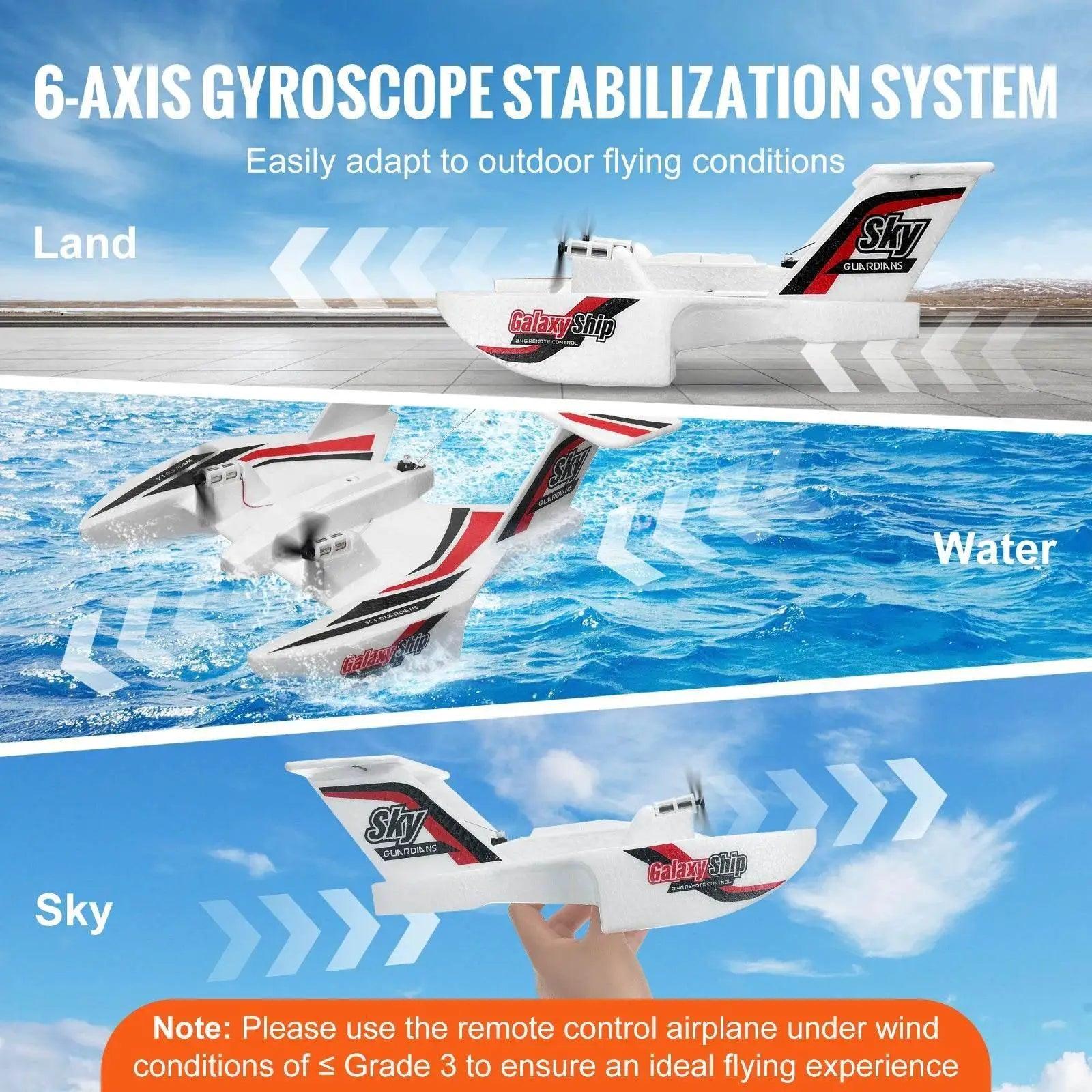 VEVOR EPP Foam RC Plane 2.4G 3CH Amphibious Toy Plane -  ToylandEU™
