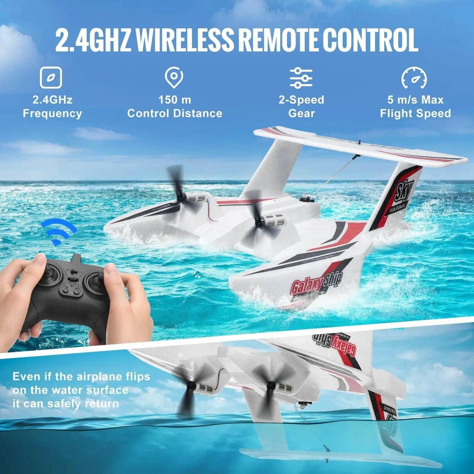  VEVOR EPP Foam RC Plane 2.4G 3CH Amphibious Toy Plane -  ToylandEU™