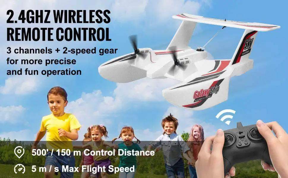  VEVOR EPP Foam RC Plane 2.4G 3CH Amphibious Toy Plane -  ToylandEU™