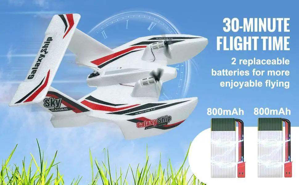  VEVOR EPP Foam RC Plane 2.4G 3CH Amphibious Toy Plane -  ToylandEU™