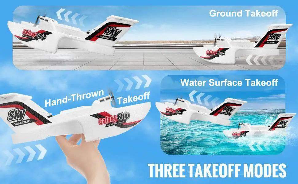  VEVOR EPP Foam RC Plane 2.4G 3CH Amphibious Toy Plane -  ToylandEU™