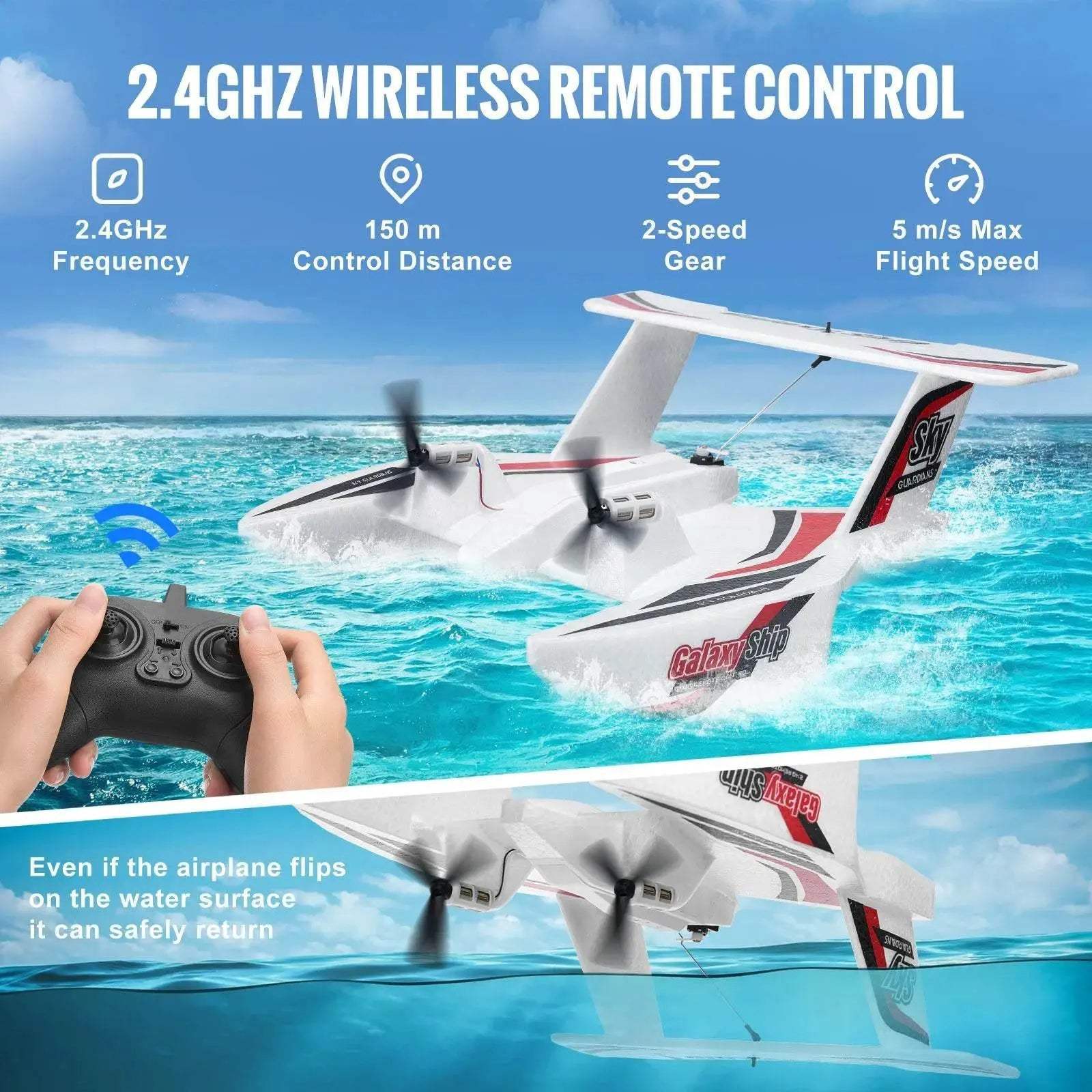  VEVOR EPP Foam RC Plane - 2.4G 3CH Flying Aircraft Toy -  ToylandEU™