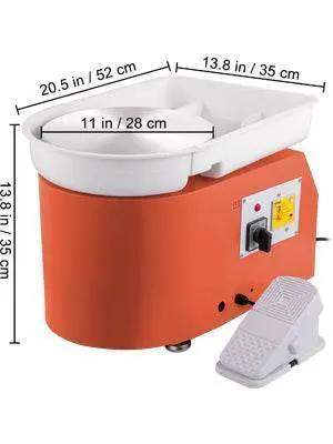 VEVOR Electric Pottery Wheel Machine 28cm 350W Foot Pedal - ToylandEU