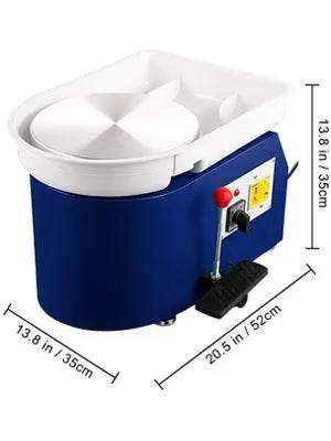 VEVOR Electric Pottery Wheel Machine 28cm 350W Foot Pedal - ToylandEU