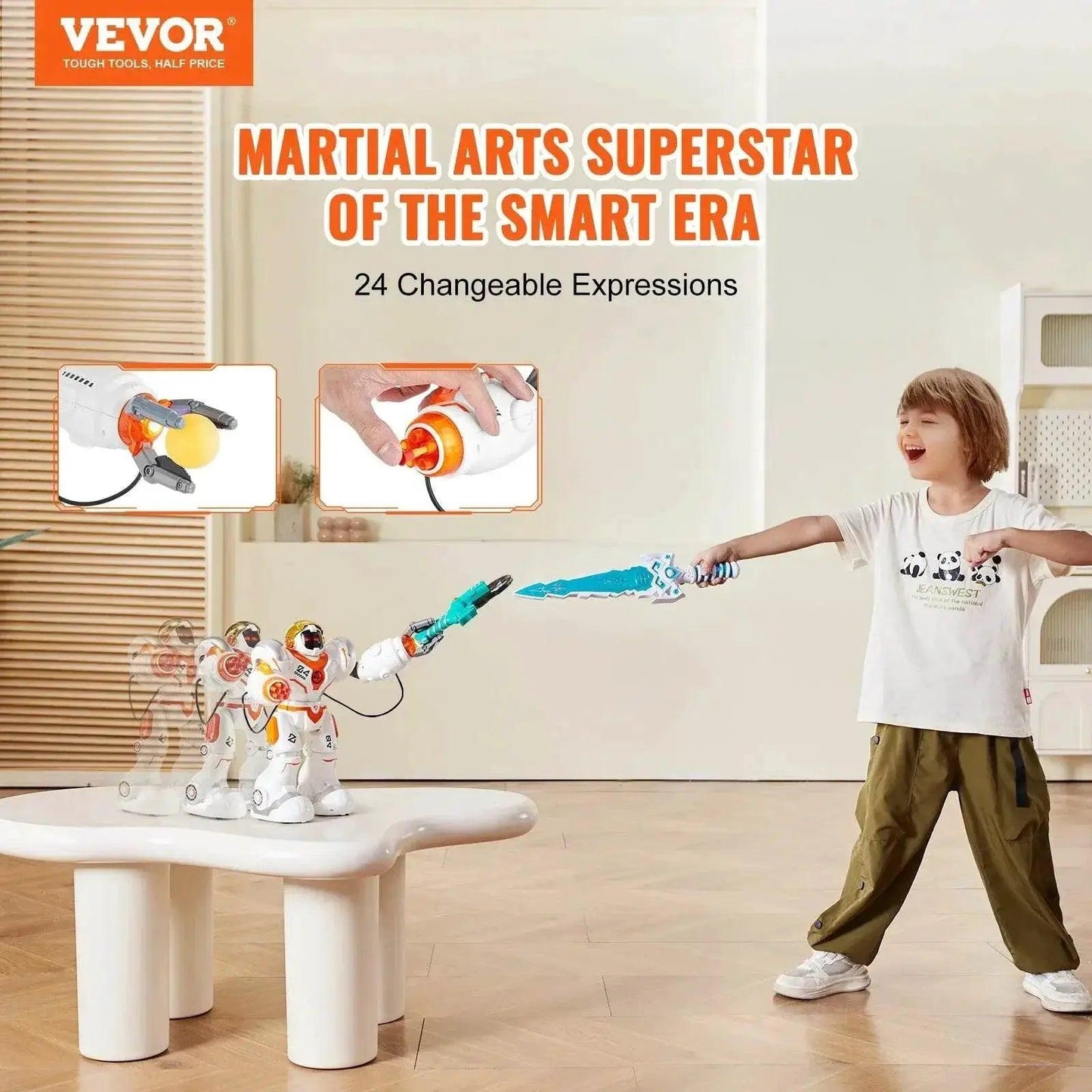  VEVOR Interactive Battle Robot for Kids - Programmable Remote Control Walking and Dancing Toy with Shooting Feature -  ToylandEU™