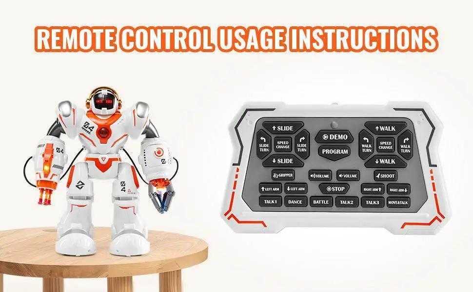  VEVOR Interactive Battle Robot for Kids - Programmable Remote Control Walking and Dancing Toy with Shooting Feature -  ToylandEU™