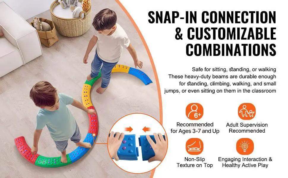  VEVOR Kids Balance Beam Toddler Stepping Stones Boards -  ToylandEU™
