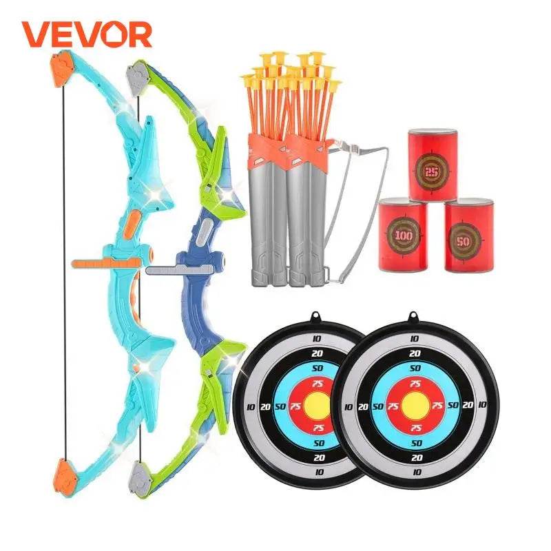 VEVOR Kids Bow and Arrow Set LED Light Up Archery Toys Set - ToylandEU