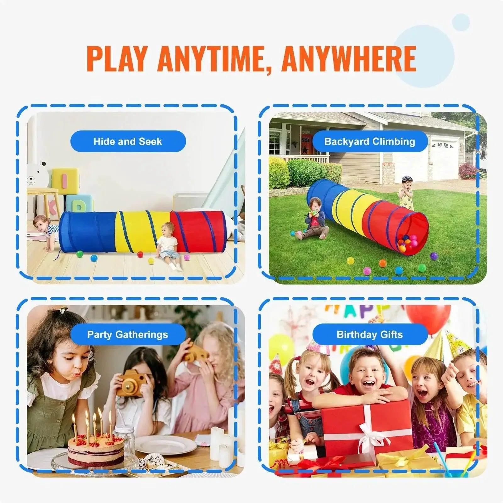  VEVOR Kids Play Tunnel Tent for Toddlers Indoor Outdoor Game -  ToylandEU™
