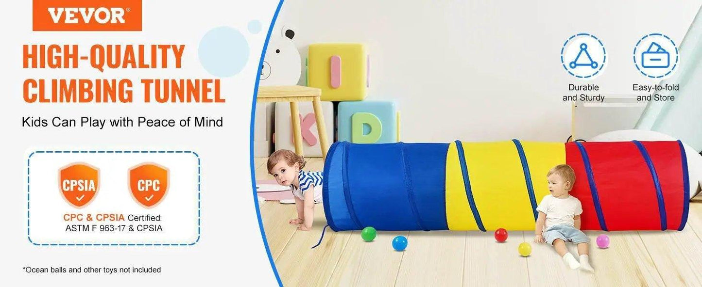  VEVOR Kids Play Tunnel Tent for Toddlers Indoor Outdoor Game -  ToylandEU™