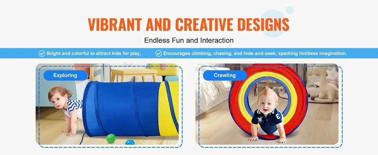  VEVOR Kids Play Tunnel Tent for Toddlers Indoor Outdoor Game -  ToylandEU™