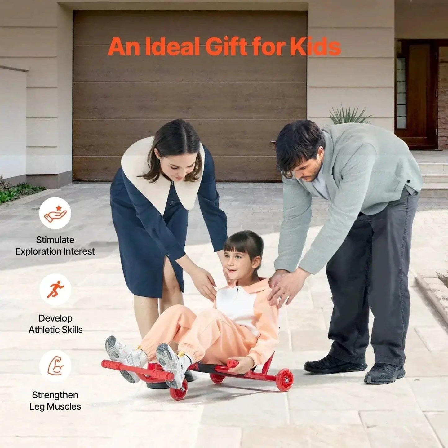  VEVOR Kids Ride on Scooter Swing for Outdoor Fun -  ToylandEU™