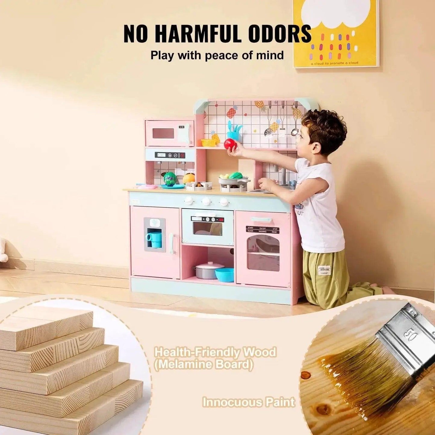 VEVOR Pretend Play Cooking Toy for Kids Chef Playset -  ToylandEU™