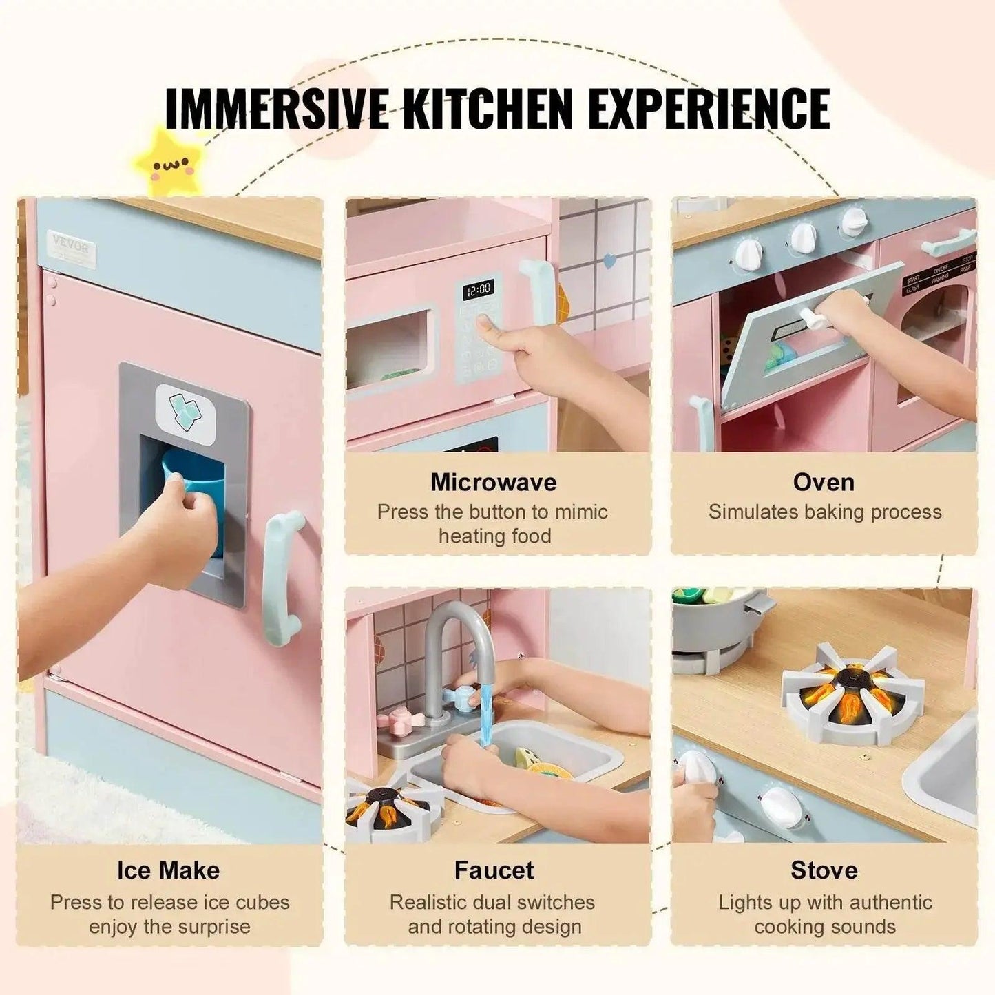  VEVOR Pretend Play Cooking Toy for Kids Chef Playset -  ToylandEU™