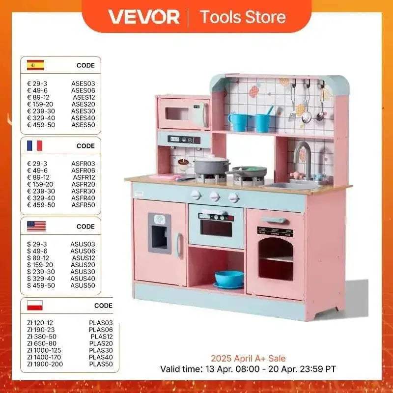  VEVOR Pretend Play Cooking Toy for Kids Chef Playset -  ToylandEU™