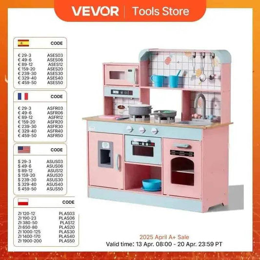  VEVOR Pretend Play Cooking Toy for Kids Chef Playset -  ToylandEU™