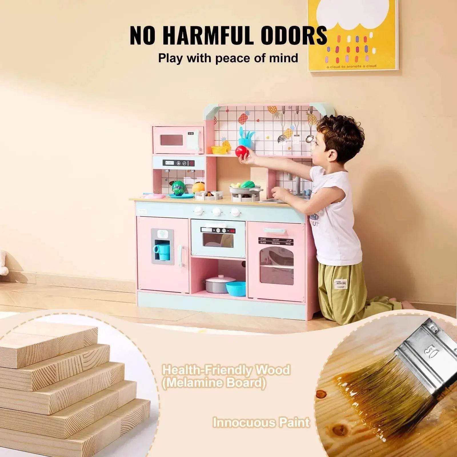  VEVOR Pretend Play Cooking Toy for Kids Chef Playset -  ToylandEU™