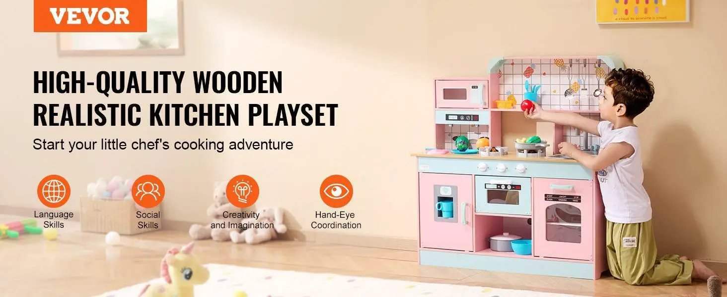  VEVOR Pretend Play Cooking Toy for Kids Chef Playset -  ToylandEU™