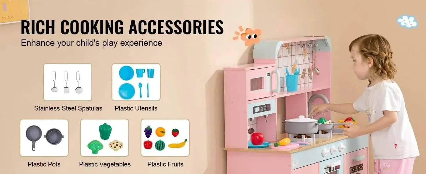  VEVOR Pretend Play Cooking Toy for Kids Chef Playset -  ToylandEU™