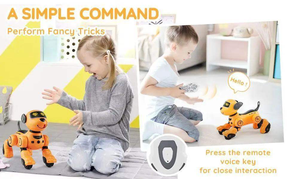 VEVOR Programmable Remote Control Robot Dog - Interactive Singing and Dancing Pet Toy for Kids Age 3+ - ToylandEU