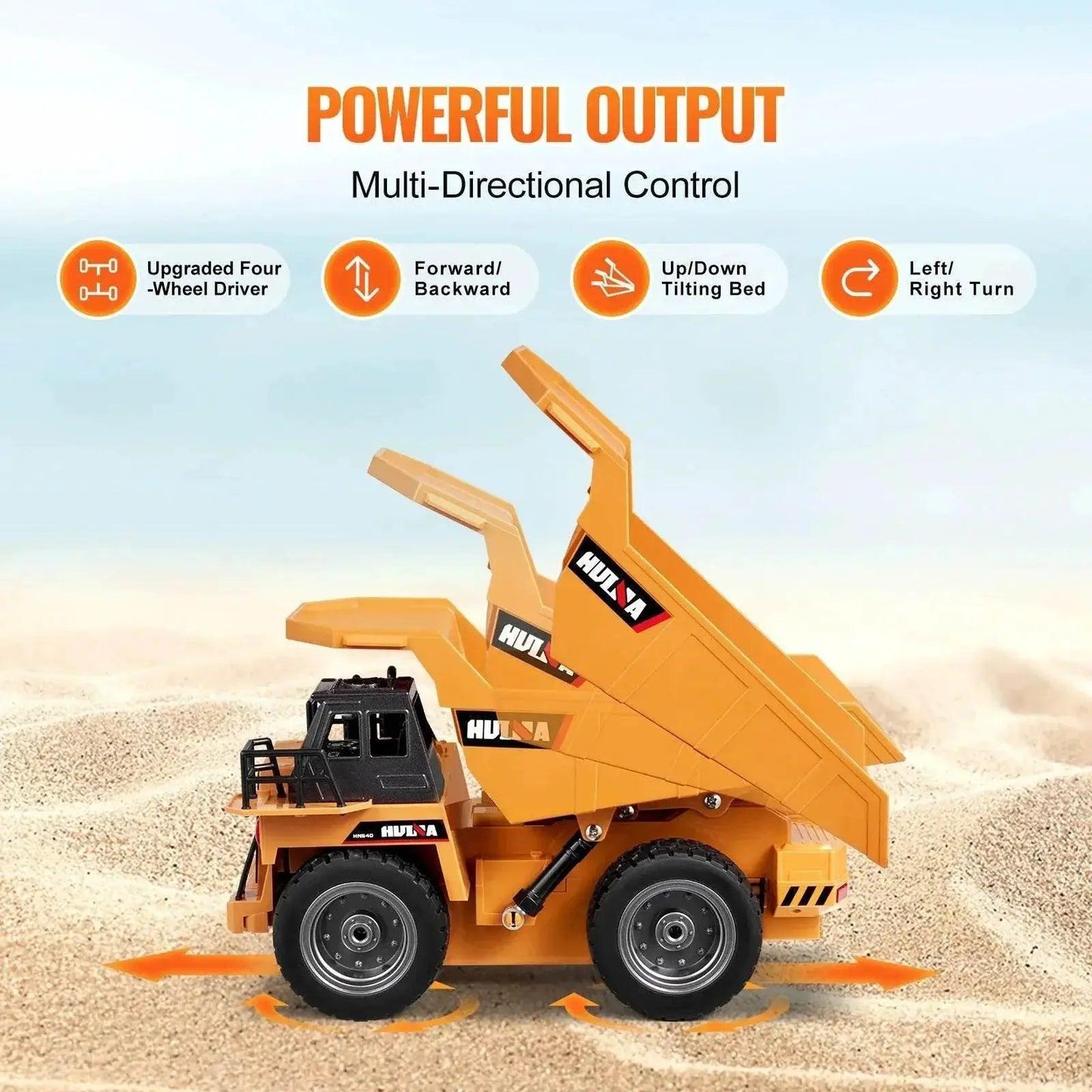  VEVOR RC Car Children Toys Remote Control Dump Truck Gift -  ToylandEU™