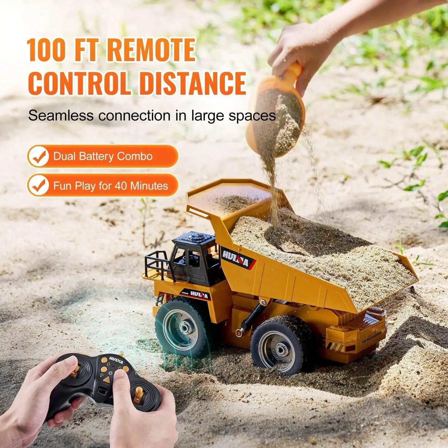  VEVOR RC Car Children Toys Remote Control Dump Truck Gift -  ToylandEU™