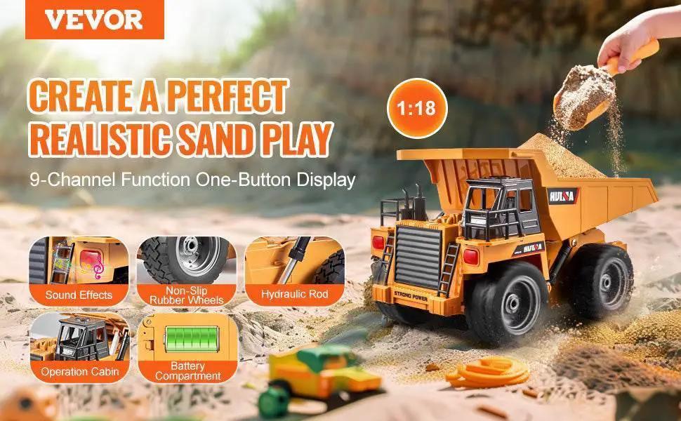  VEVOR RC Car Children Toys Remote Control Dump Truck Gift -  ToylandEU™