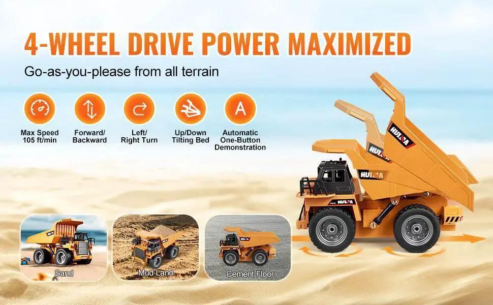  VEVOR RC Car Children Toys Remote Control Dump Truck Gift -  ToylandEU™