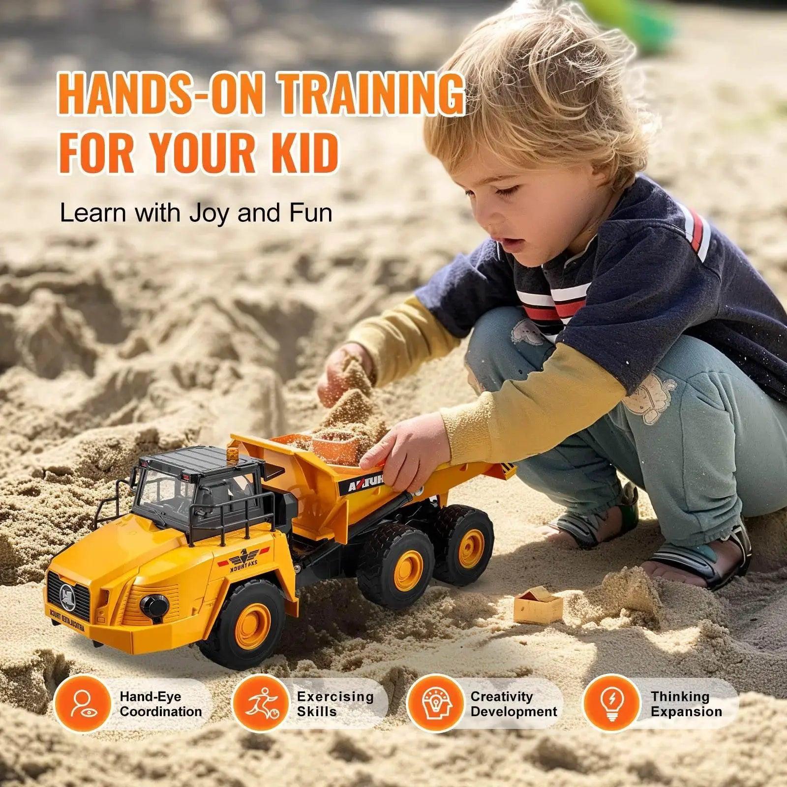  VEVOR RC Dump Truck Remote Control Car for Kids Fun -  ToylandEU™
