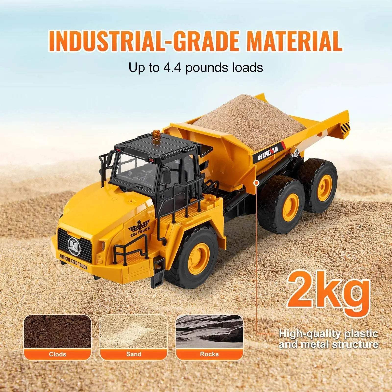  VEVOR RC Dump Truck Remote Control Car for Kids Fun -  ToylandEU™